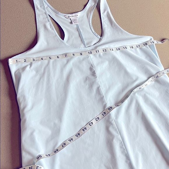 Athleta Breezeful Racerback Presidio Baby Blue Hi Lo Midi/Maxi Dress - M/P - Picture 6 of 9